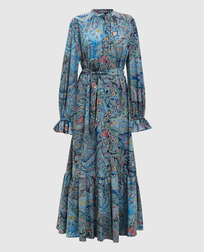 Etro Blue printed shirt dress WRHA063199SAEI4
