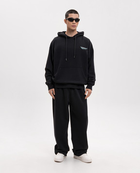 Off-White Black hoodie with Moon emblem 44MBB085S26F00E