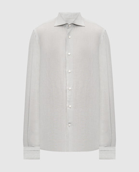 Pini Parma Gray linen shirt SHILIGR