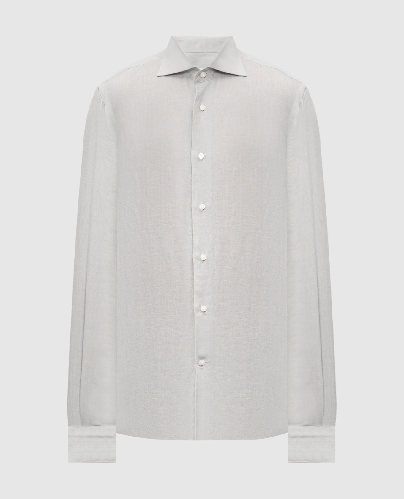 Gray linen shirt Pini Parma