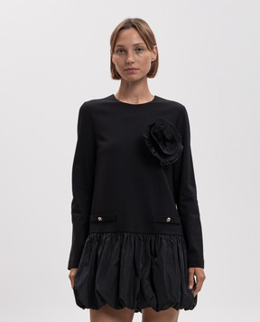 Twinset Black dress with ruffles 262AP2522