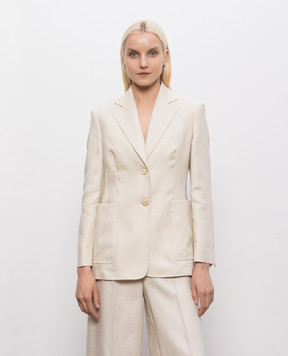 Max Mara Beige linen jacket MXMVOLONTA