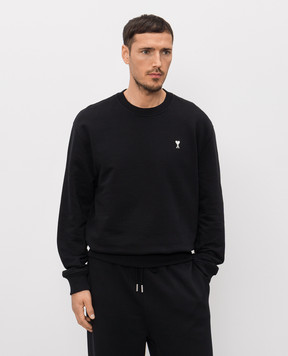 Ami Paris Black Ami de Coeur sweatshirt HSW763730