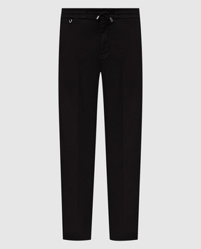 Stefano Ricci Black linen pants M1T610005BLCTL1U