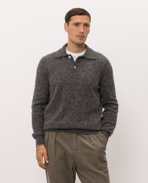 Brunello Cucinelli Gray alpaca and cashmere sweater MTF709905