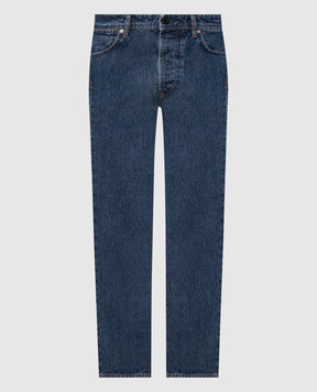 Stone Island Blue jeans with logo patch L2S14J100005S0J34