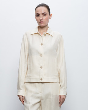Peserico Beige linen jacket S2106602606