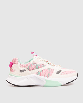 Valentino Pink combination sneakers with reflective inserts 9W2S0PU6QAP