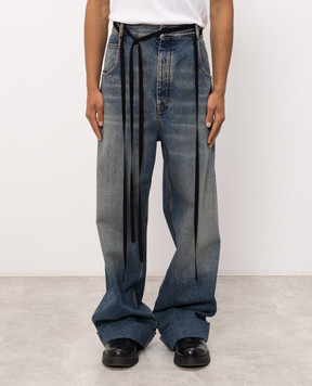 Ann Demeulemeester Michael blue distressed jeans B0010308FA769