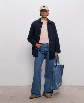 Max & Co Blue flared jeans with logo patch MCOLIRICHE