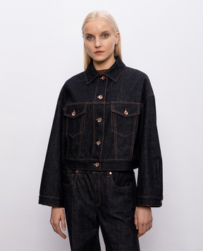 Brunello Cucinelli Black denim jacket ML1347672P