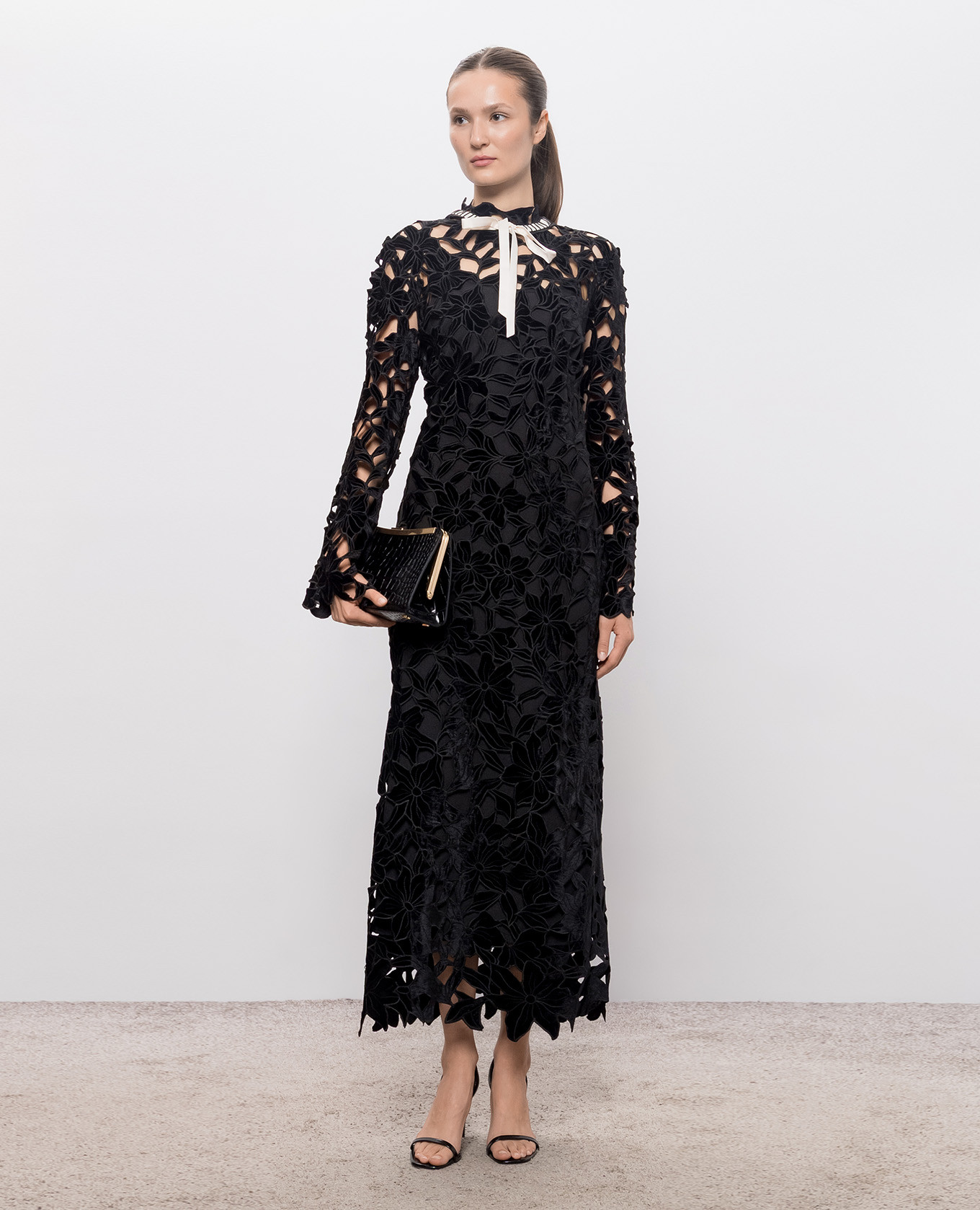 Black velour dress Thiora Simkhai 2