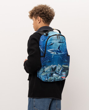 Sprayground SHARK SECURITY CEO children's blue backpack 910B7394NSZ