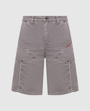 Off-White Grey shorts with logo embroidery 44XCS006S26F001