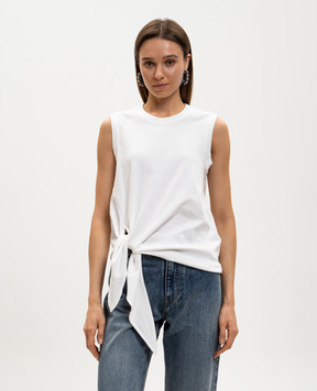 JW Anderson White T-shirt with monogram embroidery JO0284PG1810