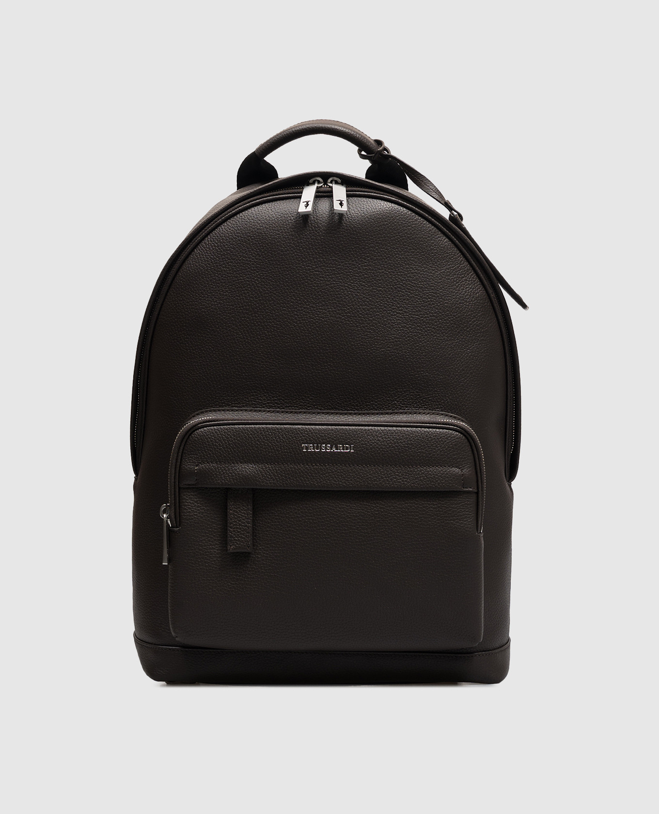Brown leather backpack