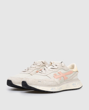 Premiata Lauryn green combination sneakers LAURYN8184