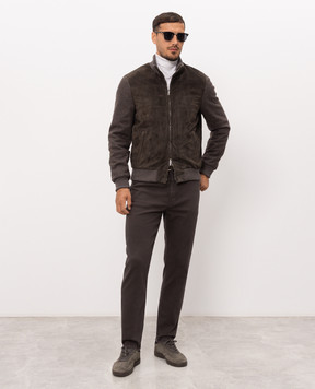 Enrico Mandelli Khaki combination jacket 4T107A7405
