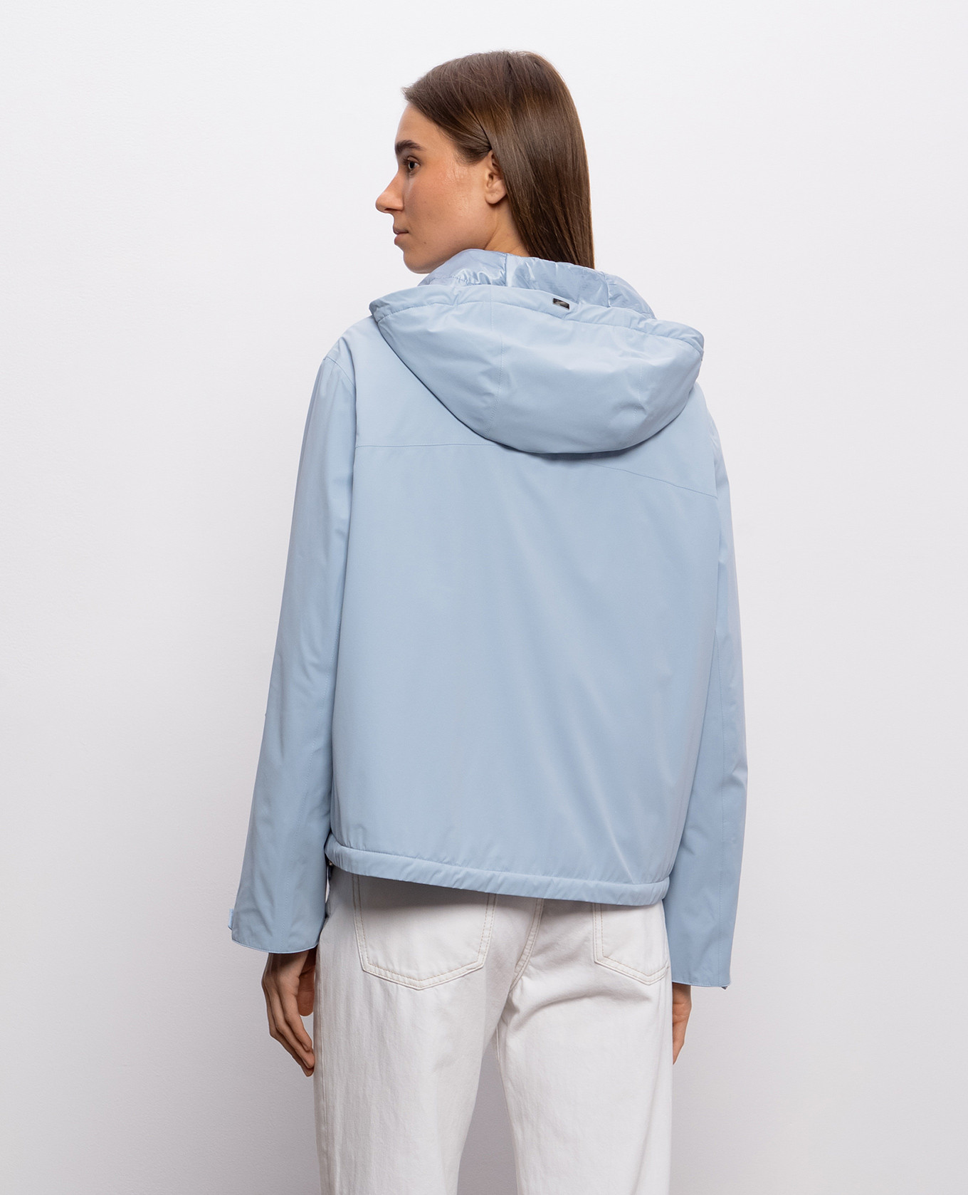 

Blue jacket with hood Herno, Light blue