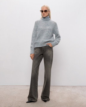 Ermanno Scervino Life Blue alpaca wool sweater D494M502IJT