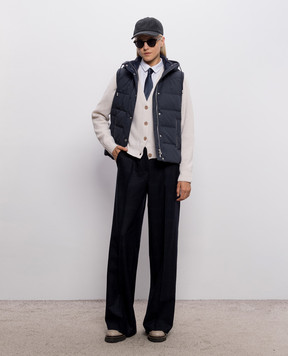 Peserico Blue down vest A0347103182