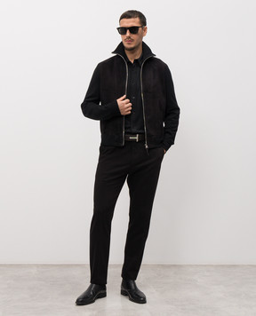 Tom Ford Black shirt with silk JBL014JMS026