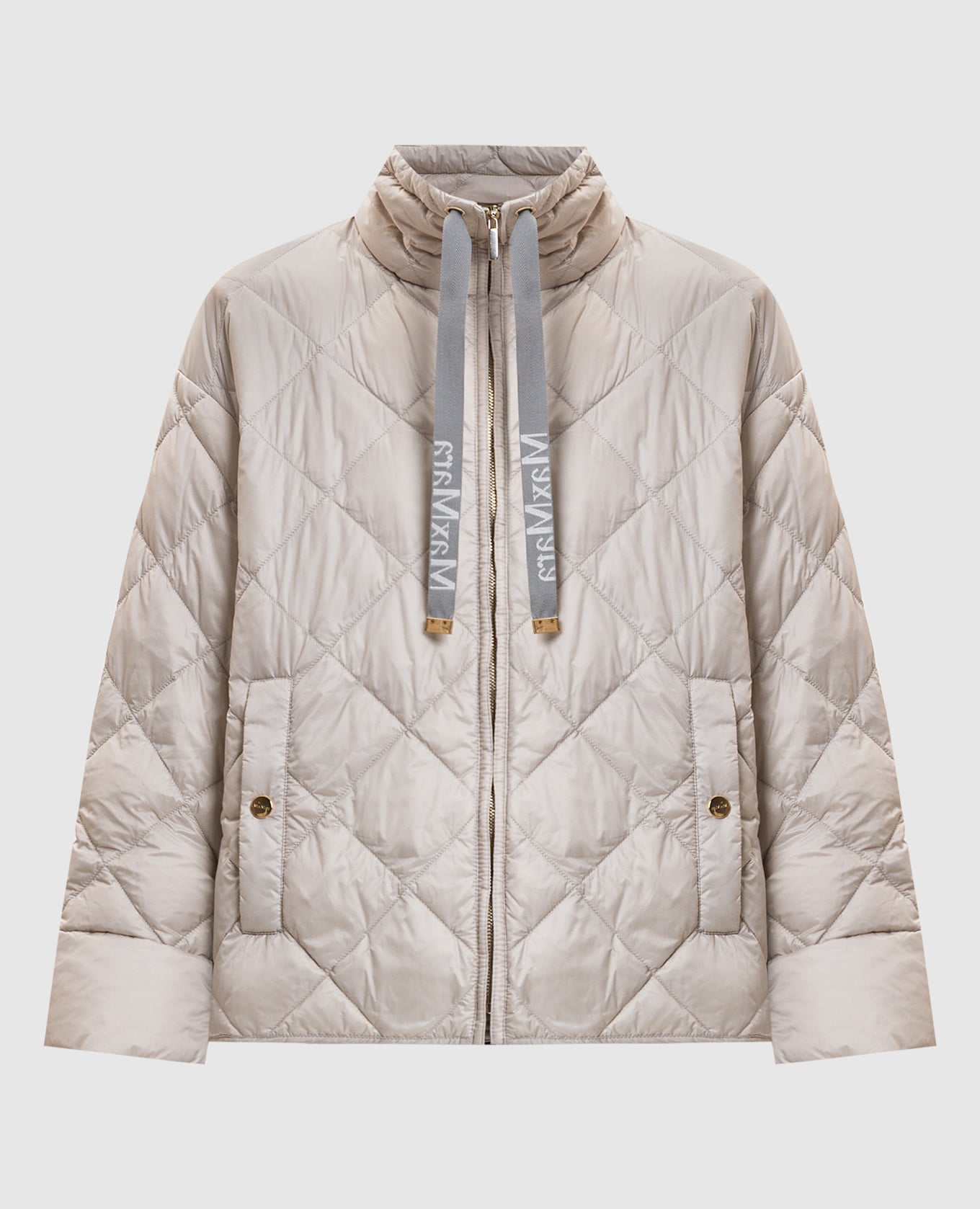 Beige quilted down jacket MTCPISOFT