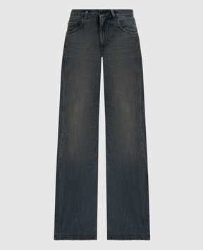 Balenciaga Blue flared jeans with a vintage effect 852328TTW76