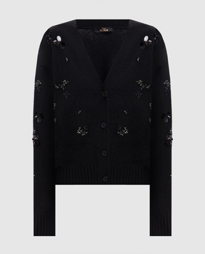 Twinset Black cardigan with wool 262AP3180