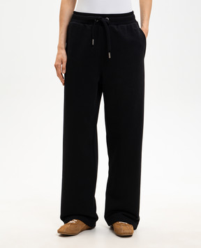 Ami Paris Black sweatpants with emblem UTR855747w