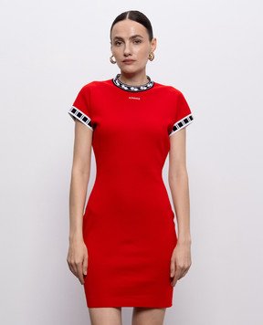Versace Red dress with contrasting pattern 10257671A18356