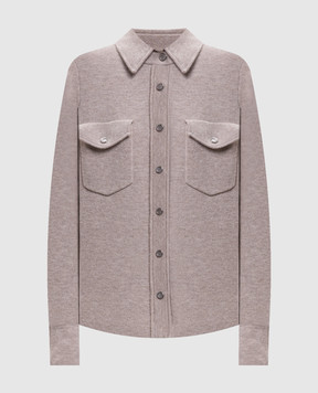 Allude Beige wool and cashmere shirt 26517615