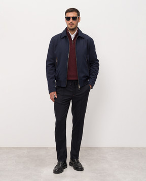 ISAIA Blue wool jacket SX732494370