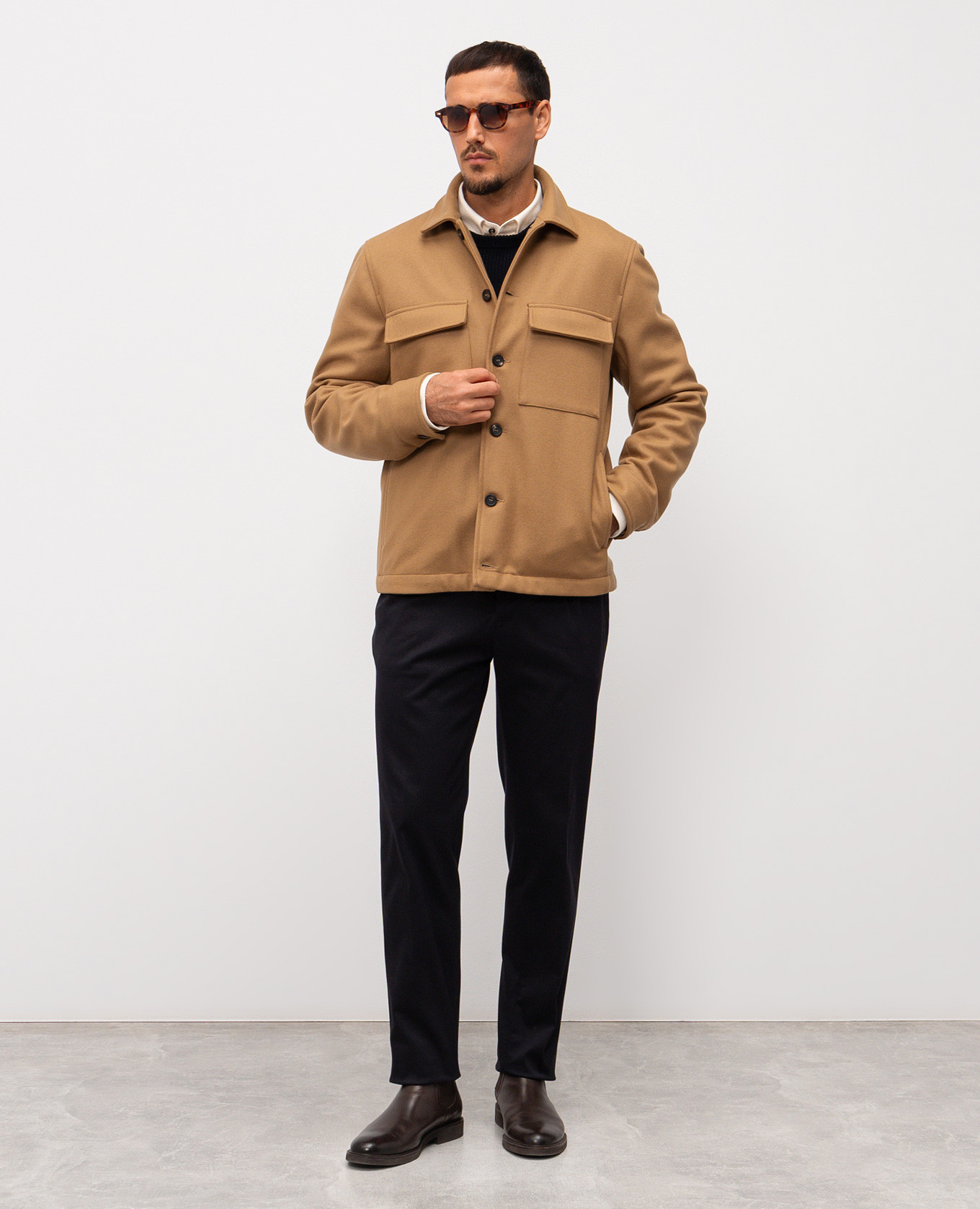 

Blue cotton pants Peserico