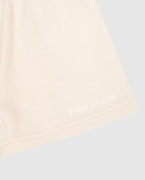 Palm Angels Children's beige shorts PB6X003S26FLE001