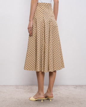 Max Mara Beige polka dot midi skirt MSTPANTEON