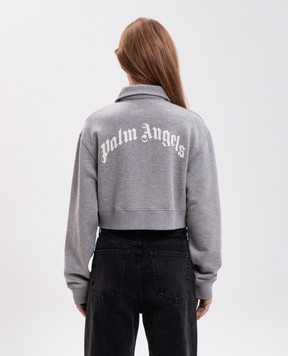 Palm Angels Gray sweatshirt with zipper PAWGC003FL001