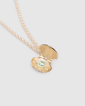 Oceanus Tivela gold chain with pendant TIVELA