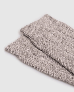 Peserico Gray socks with wool and cashmere S41074C0CC944