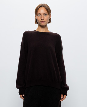 BOBOUTIC Dark brown cashmere and silk jumper 5105