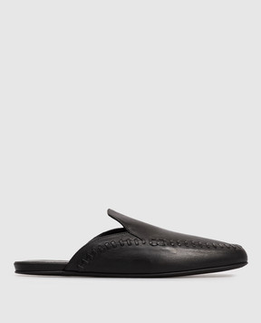 Ann Demeulemeester Black leather Sika mules B0013855LT183