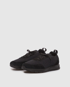 Enrico Mandelli Black combination sneakers 0ELITE6250