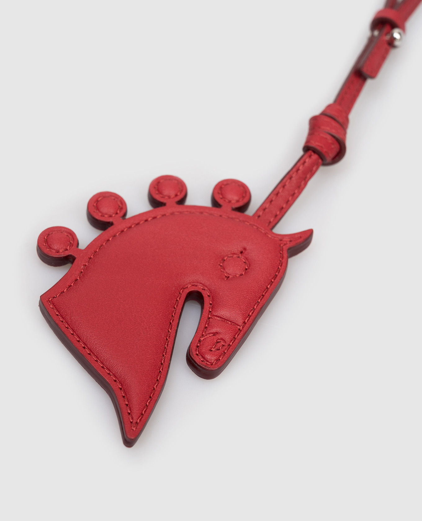 Red leather key chain MXALACCA in the shape of a horse Max Mara 3