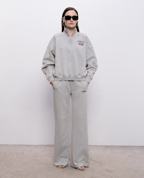 AMIRI Grey sweatpants with logo embroidery AWBMPA1028