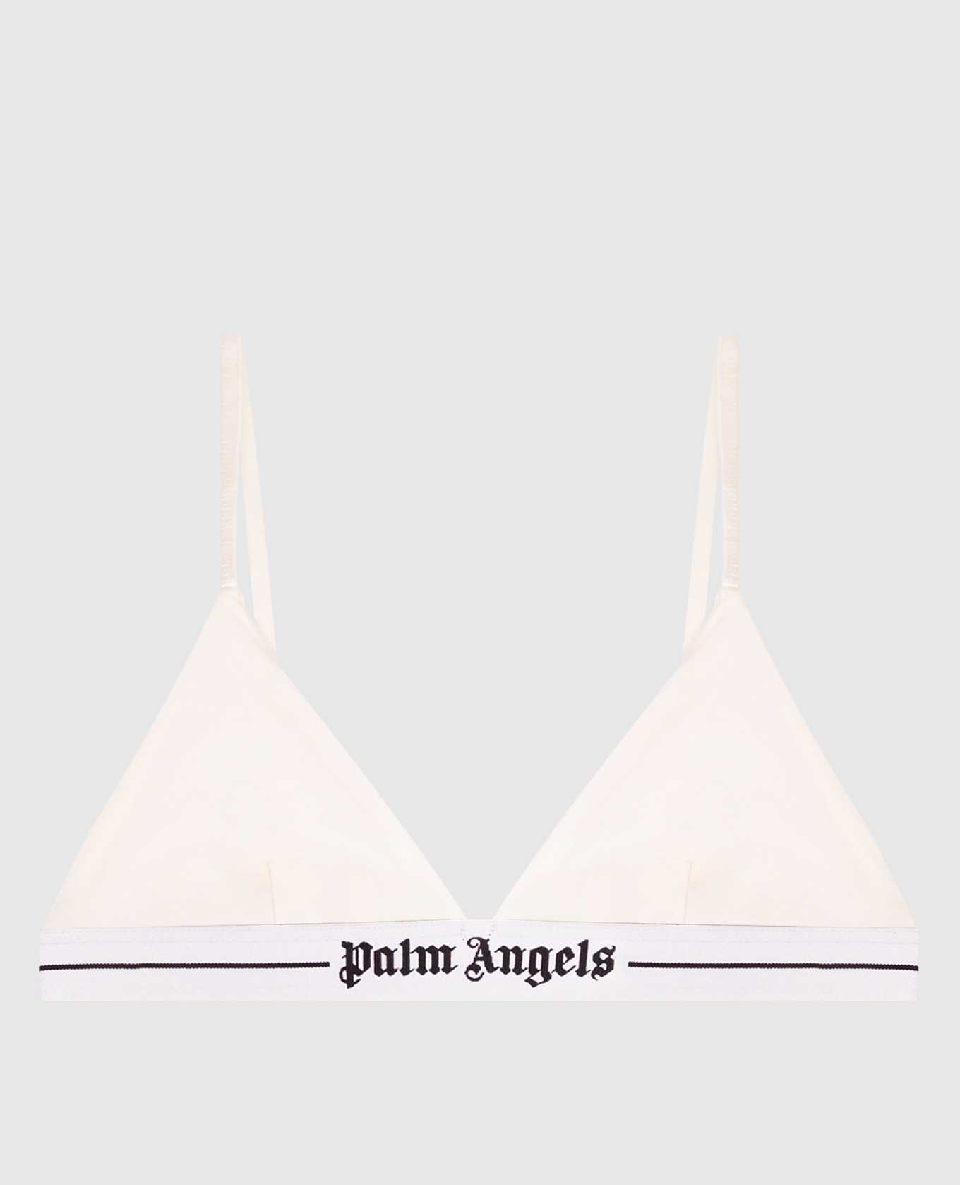 Ivory bralette with logo