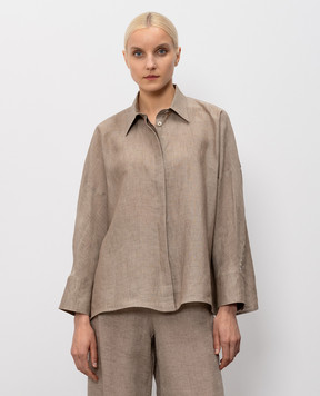 Fabiana Filippi Brown linen shirt CAD276F309M161