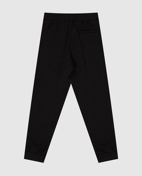 Balmain Kids' black joggers with logo print BZ6L50Z3183610