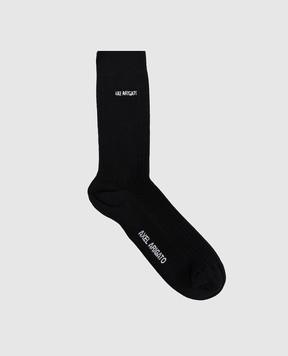 Axel Arigato Black socks with logo embroidery X4253001