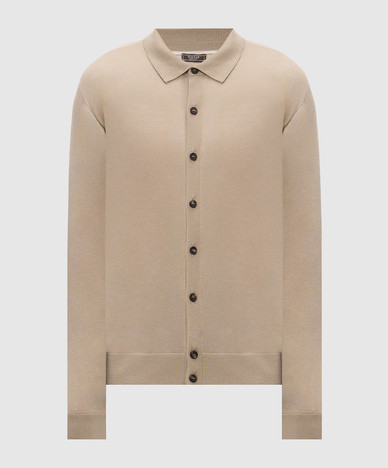 Beige wool cardigan