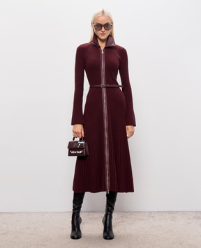 Simkhai Ismelle burgundy ribbed midi dress 5261027K